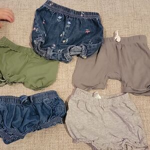 Girls 12 Month shorts bundle ×5